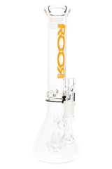 ROOR Tech 14″ Clear Beaker Bong with Showerhead Perc – 5 mm Thick - Discreet Smoker