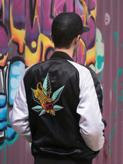 GRAV® Satin Bomber Jacket - Discreet Smoker