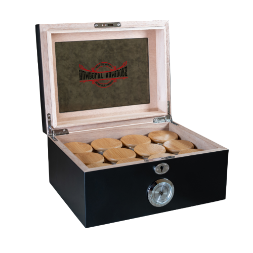 Original Black Matte Humboldt Humidor - Discreet Smoker