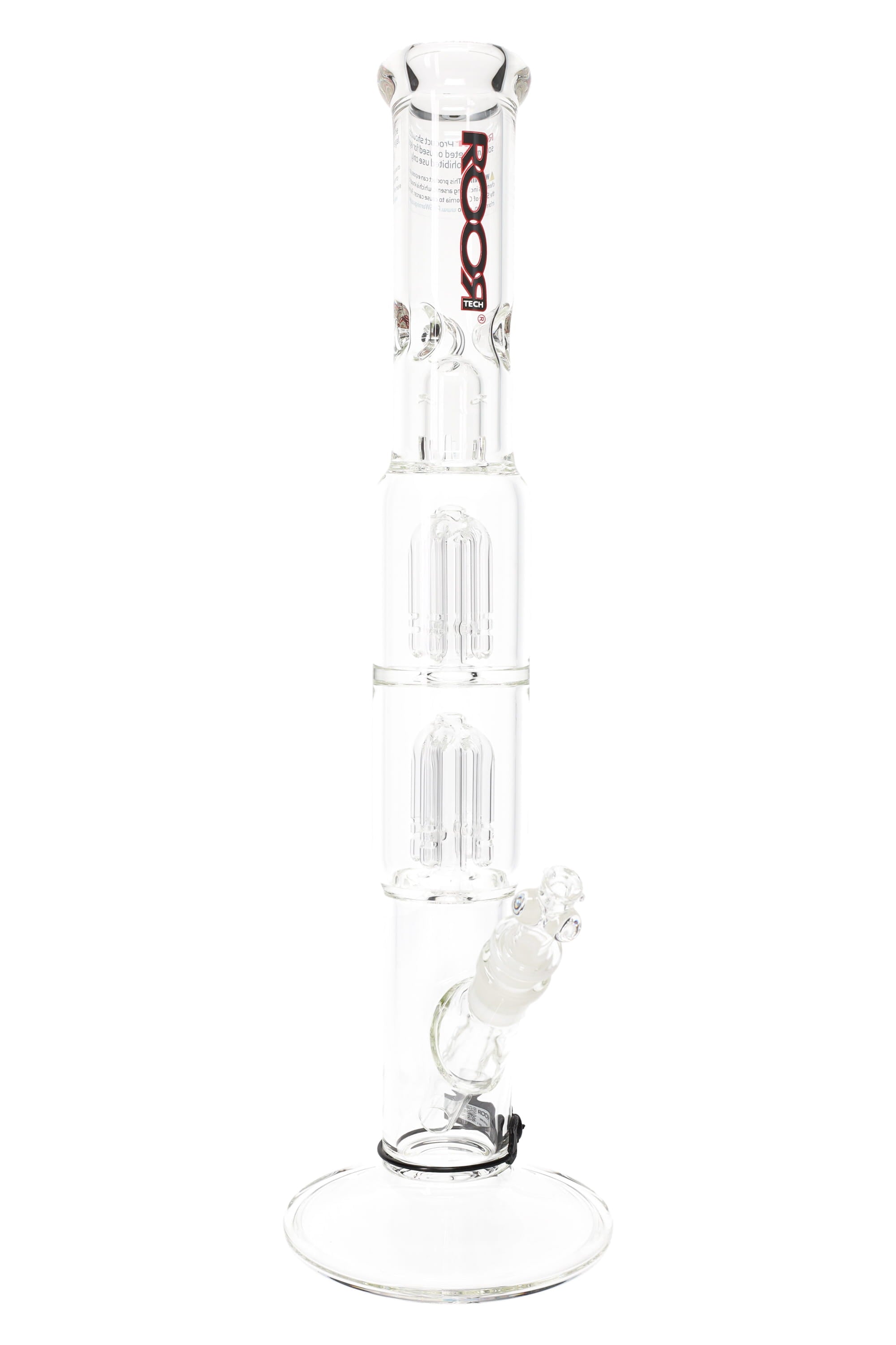 ROOR Tech 17″ Straight Shooter with Double Tree Percs – 5 mm Thick - Discreet Smoker