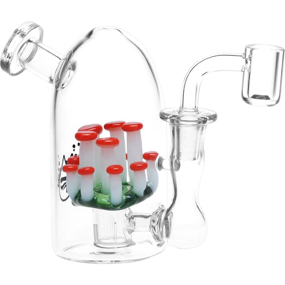 Pulsar There's Not Mushroom Left In Here Mini Glass Dab Rig - 4.75" / 14mm F - Discreet Smoker