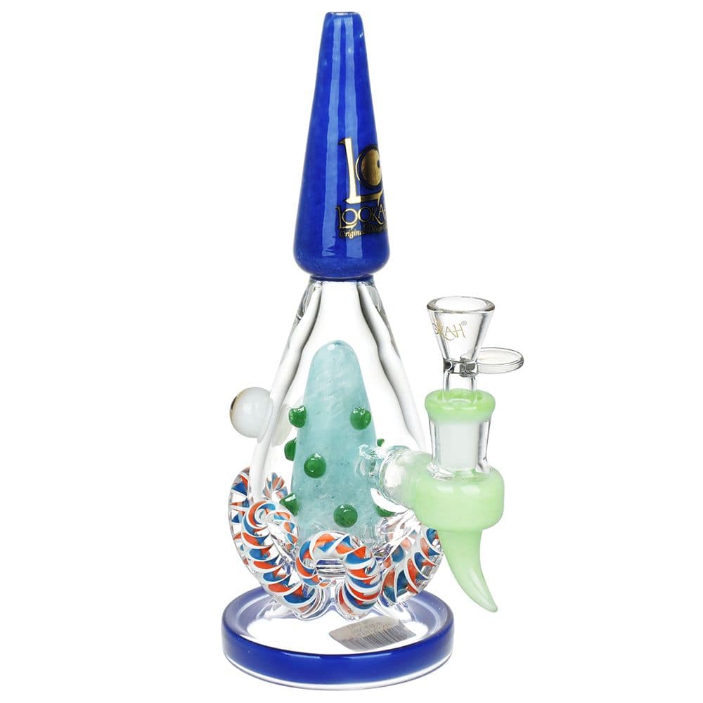 Lookah Glass Octo Water Pipe - 9.5" / 14mm F - Discreet Smoker