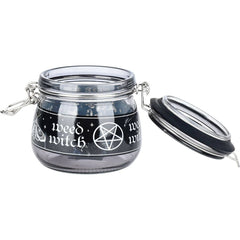 Dank Tank Witch Weed Glass Storage Jar - 4" x 4.25" - Discreet Smoker