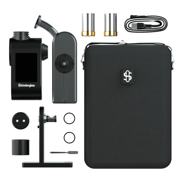 Stündenglass Modül + Dok Deluxe Travel Set - Gray Glass - Discreet Smoker