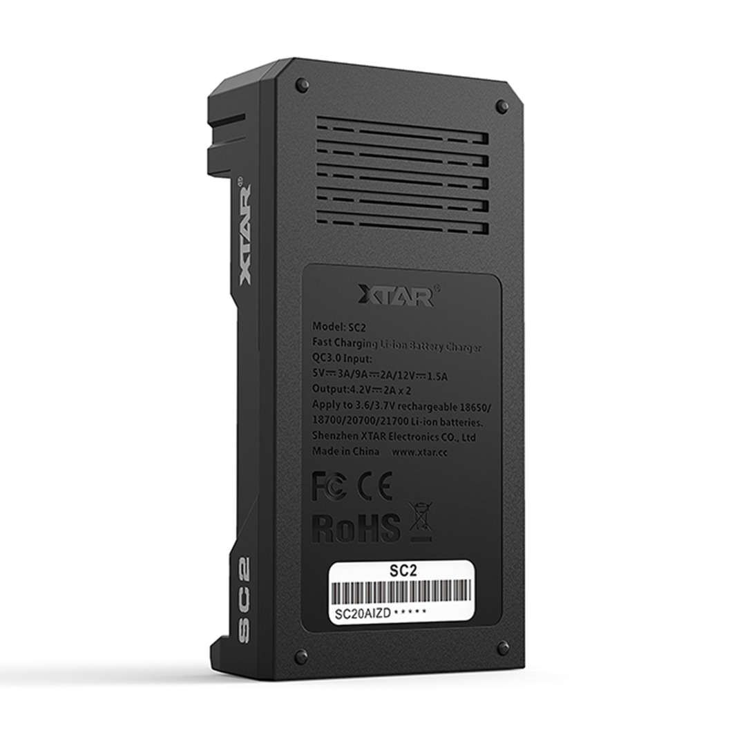 XTAR SC2 Dual Battery Charger - Discreet Smoker