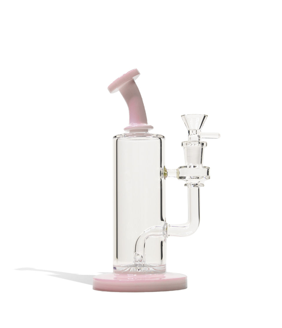 8 Inch Mini Rig with Colored Mouthpiece and Base - Discreet Smoker