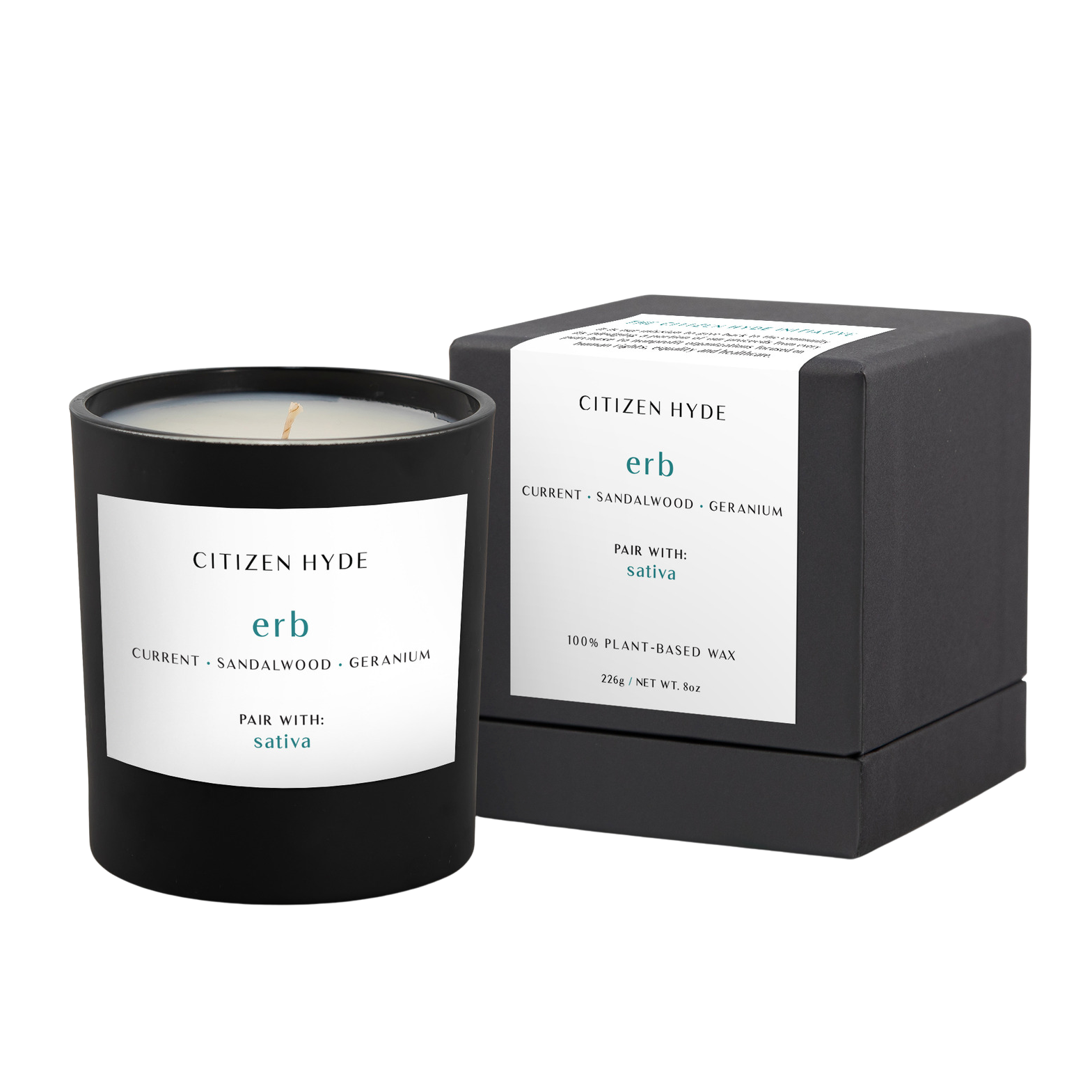 Erb Citizen Hyde Candle, Pairs with Sativa - Discreet Smoker