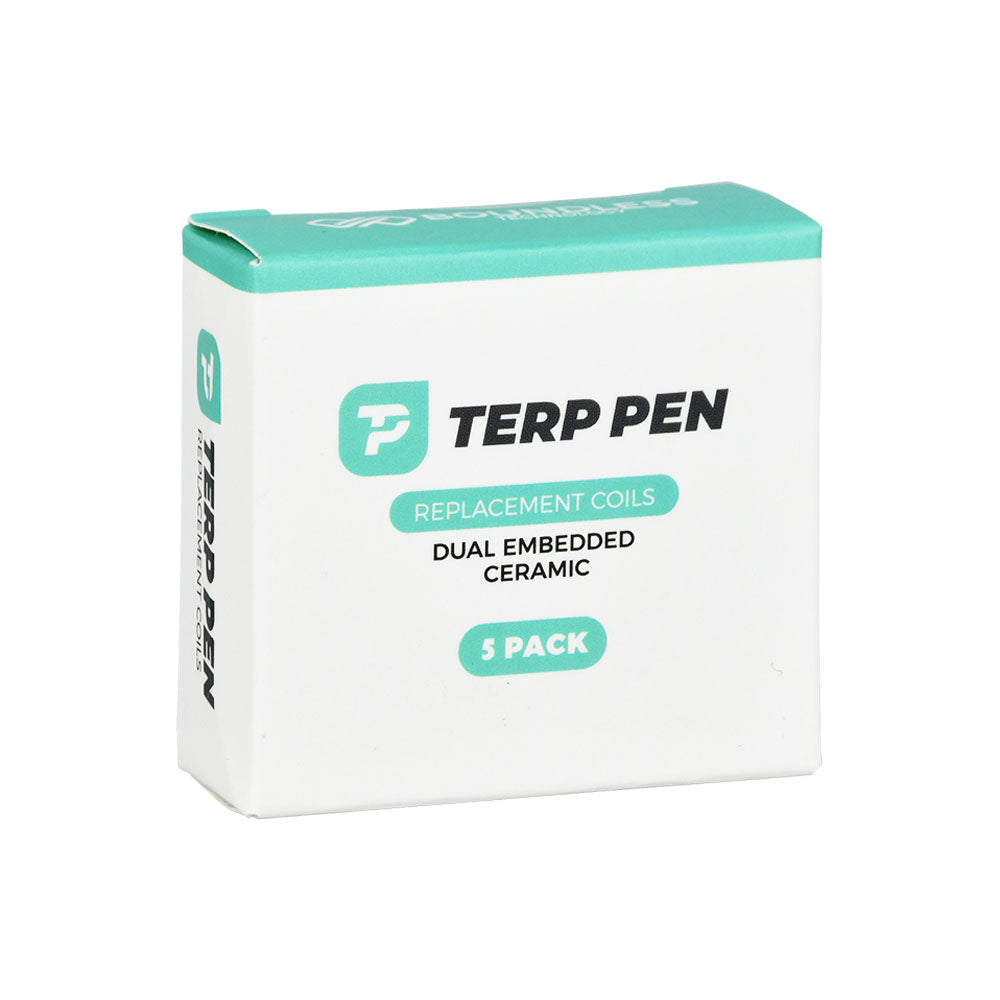 5PC - Boundless Terp Pen Dual Ceramic Coil Atomizer - Discreet Smoker