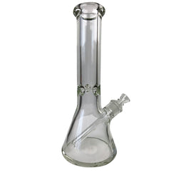 12" - 9mm Thick Glass OG Beaker Base Water Pipe - Discreet Smoker