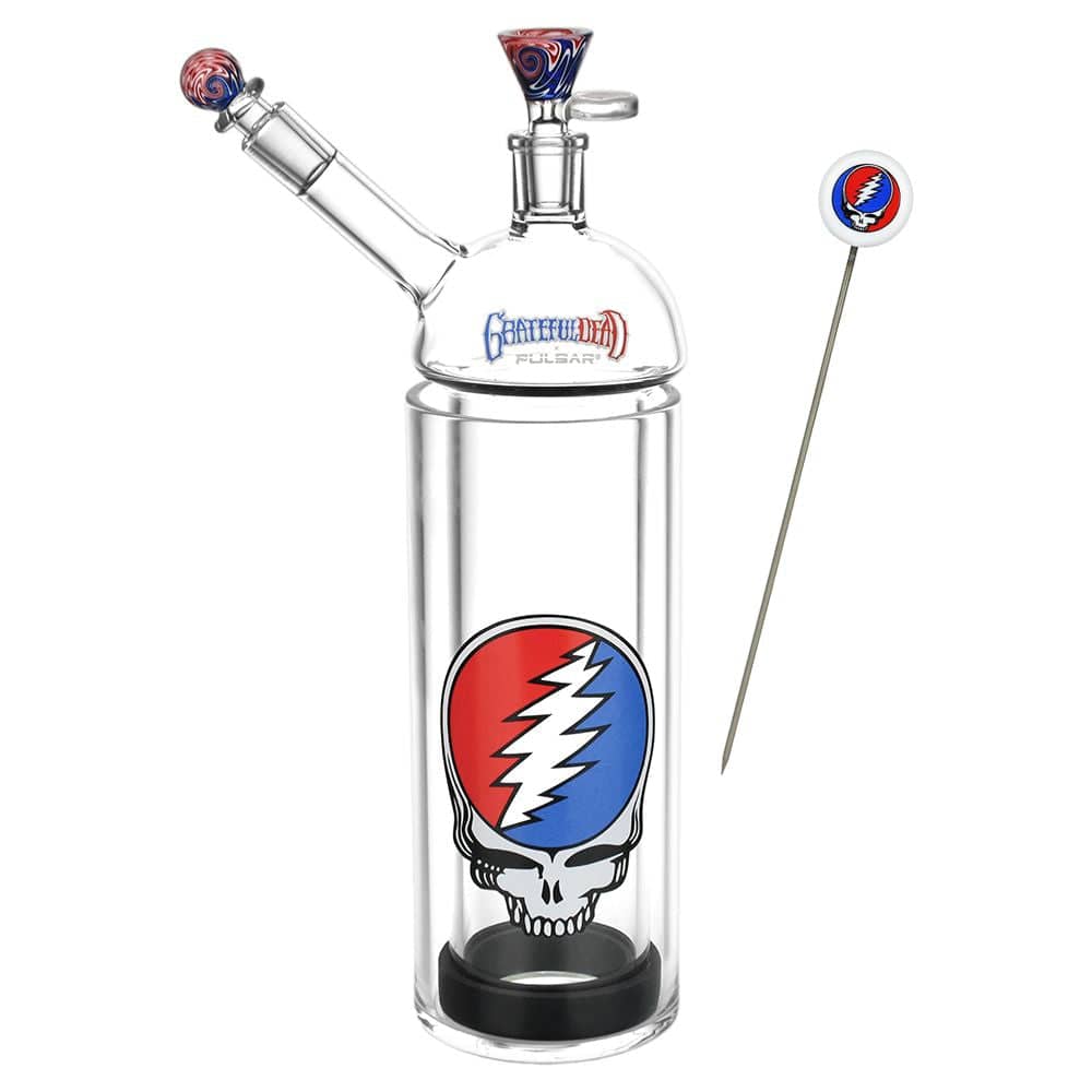 Grateful Dead x Pulsar Glass Gravity Waterpipe - 12.25" / 14mm F - Discreet Smoker