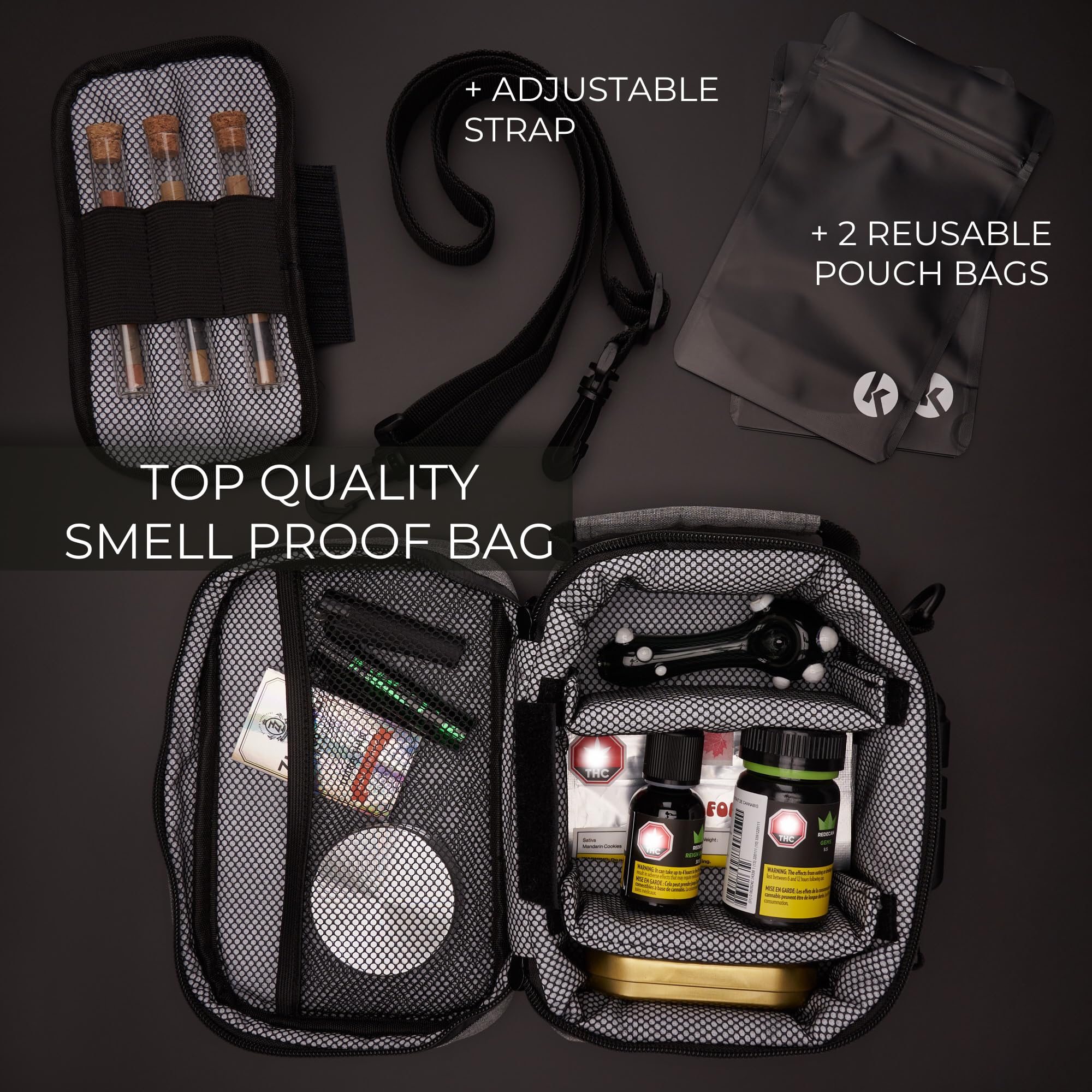 Discrete Smell Proof Storage Case - Discreet Smoker