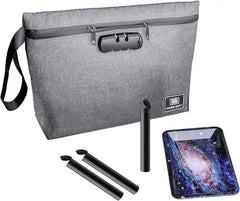 Durable Odor-Proof Stash Bag with Combination Lock - 11.8" x 8.6" Smell-Proof Storage Container