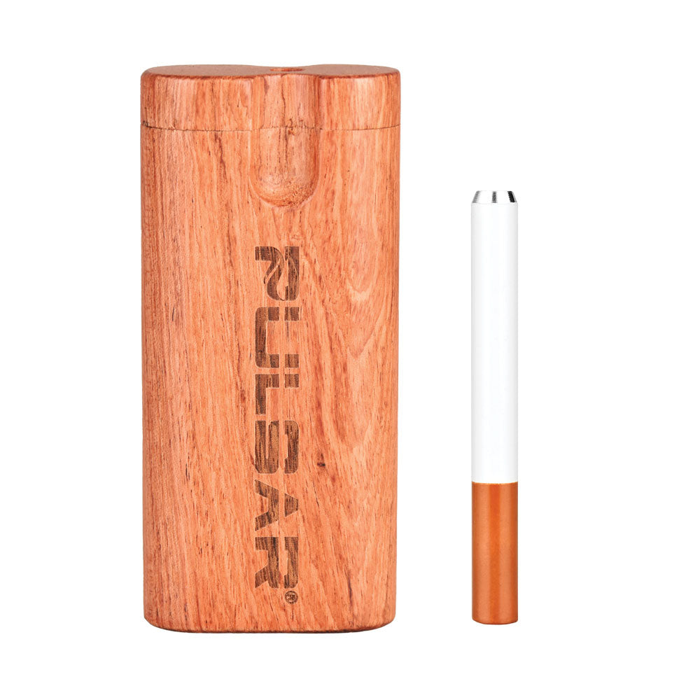 Pulsar Straight Wood Twist Top Dugout - 4" / Rosewood - Discreet Smoker