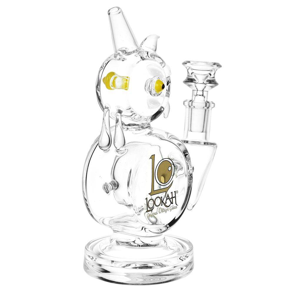 Lookah Glass Rooster Water Pipe | 7.5" | 14mm F - Discreet Smoker