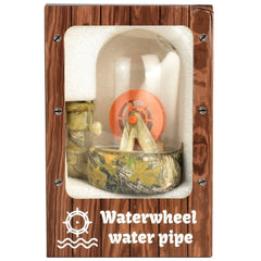 Waterwheel Bell Jar Water Pipe - 6"/14mm F/Designs Vary - Discreet Smoker
