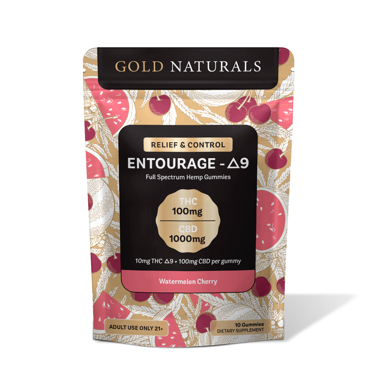 Gold Naturals Entourage Δ9 Gummy - Discreet Smoker