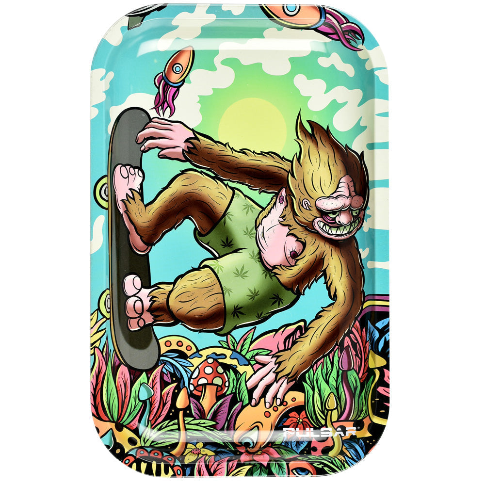 Pulsar Artist Series Metal Rolling Tray | Yeti McShreddy - Discreet Smoker