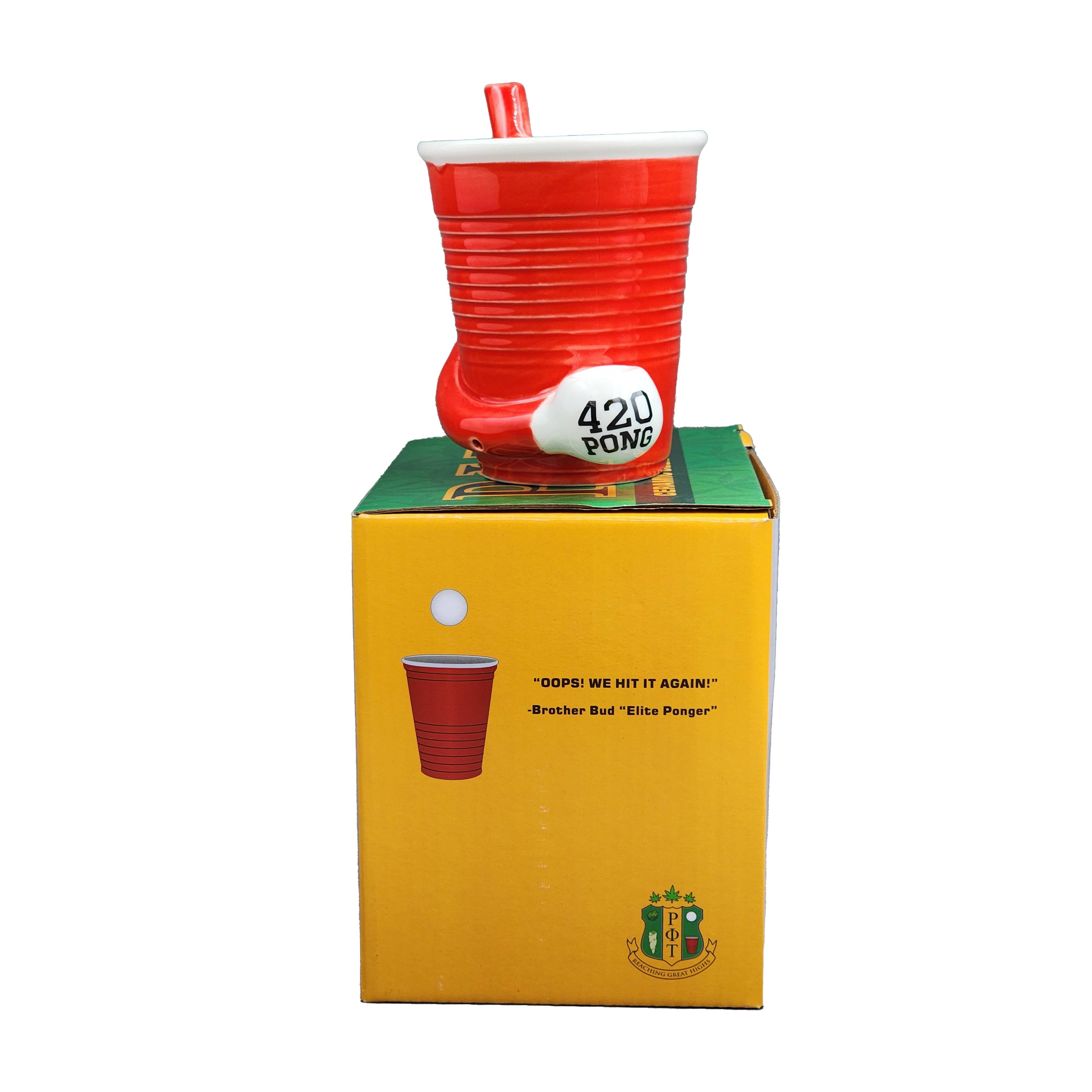 Beer Pong Pipe Mug - Discreet Smoker