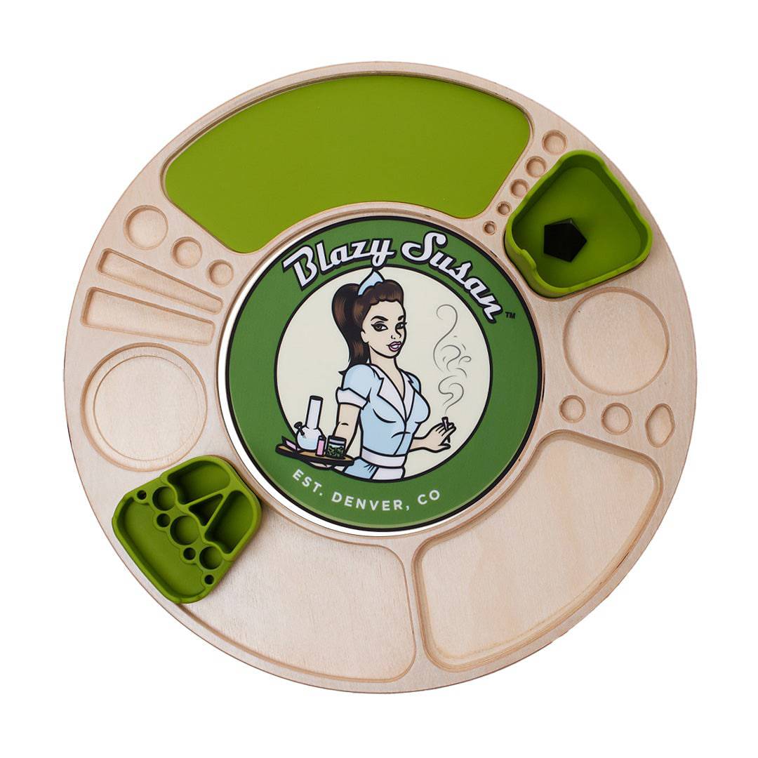 Blazy Susan Spinning Rolling Trays - Discreet Smoker