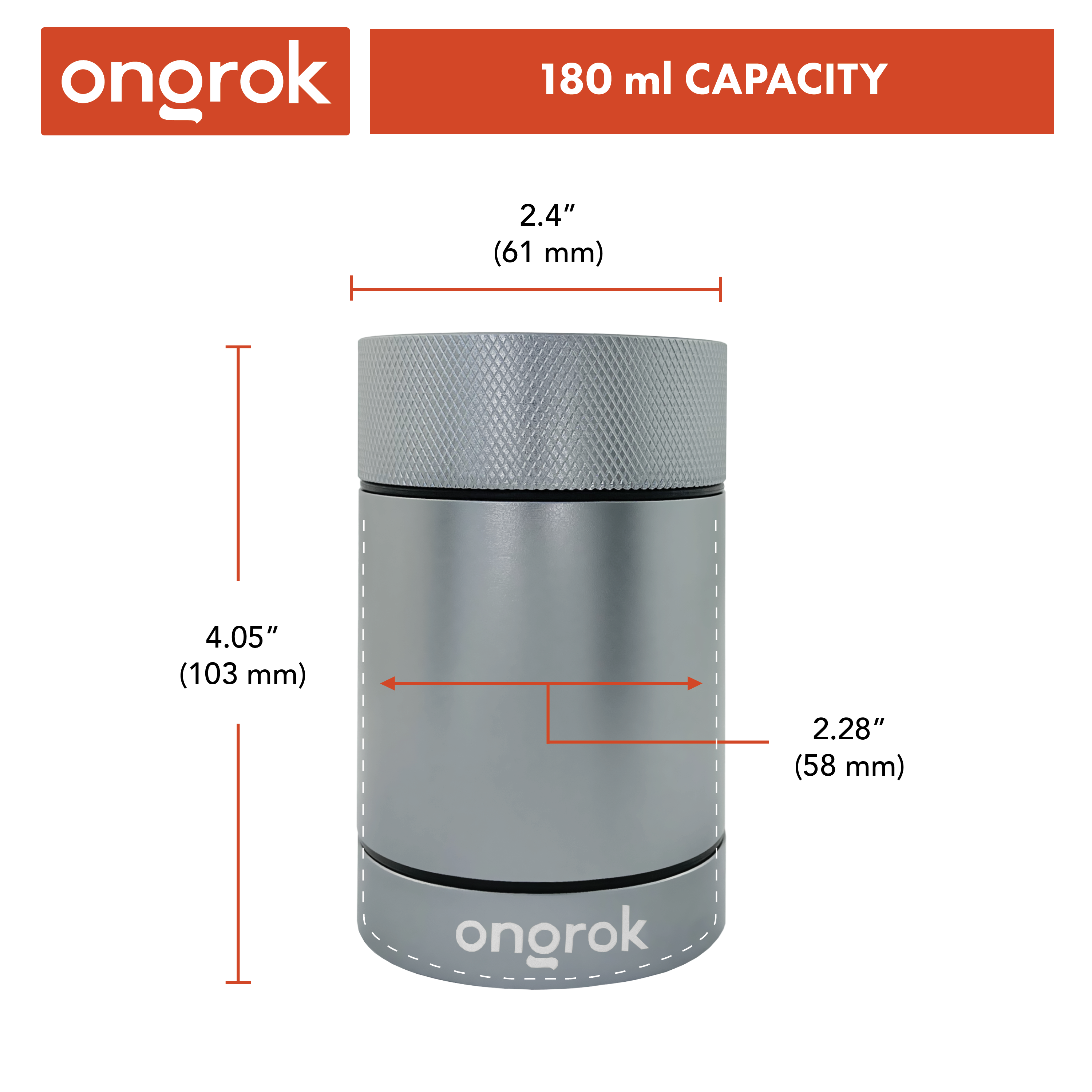 Ongrok Aluminum Metal Storage Jar - Discreet Smoker