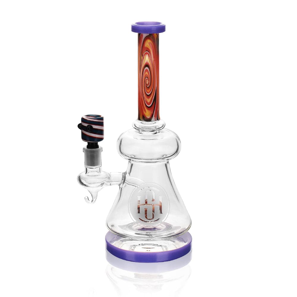 High Society - Pegasi Premium Wig Wag Hybrid Pipe (Purple) - Discreet Smoker