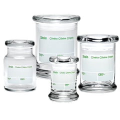 420 Science Pop Top Jar - Clear Write & Erase - Discreet Smoker