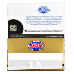 JOB 1.5 Gold Rolling Papers - Discreet Smoker