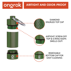 Ongrok Small Storage Keychain - Discreet Smoker