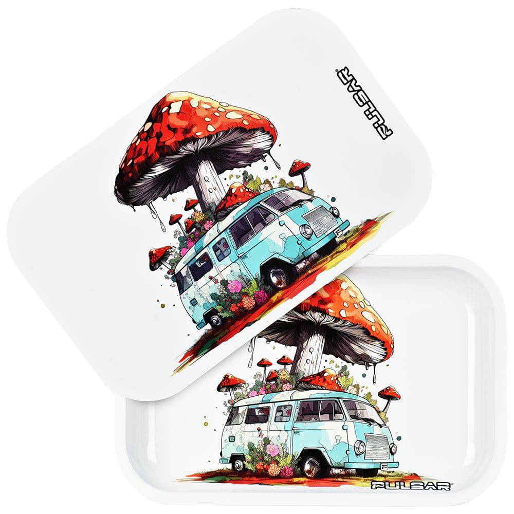 Pulsar Rolling Tray & Lid Kit - Pop Up Camper / 11"x7" - Discreet Smoker