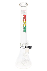 ROOR Tech 18" Stemless Beaker Bong with Showerhead Perc – Clear Glass GOG - Discreet Smoker