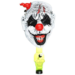 Creepy Clown Gas Mask w/ Acrylic Water Pipe - 8" - Discreet Smoker