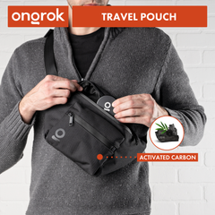 Ongrok Carbon-lined Smell Proof Fanny Pack / Travel Pouch - Discreet Smoker