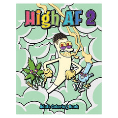 Wood Rocket High AF 2 Adult Coloring Book - 8.5"x11" - Discreet Smoker