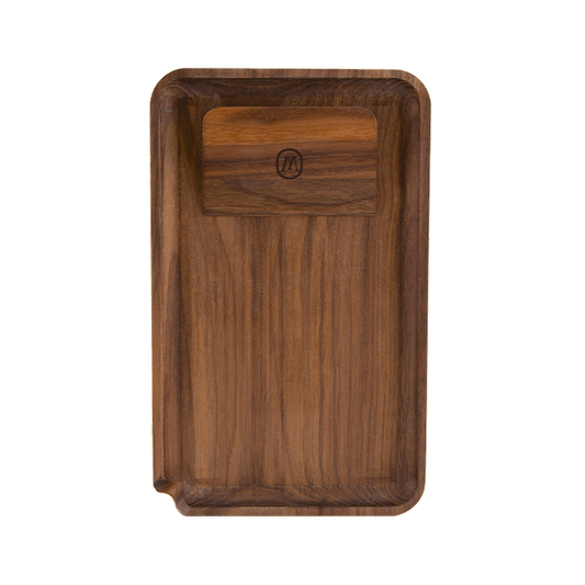 Marley Natural Black Walnut Prep Tray - Discreet Smoker