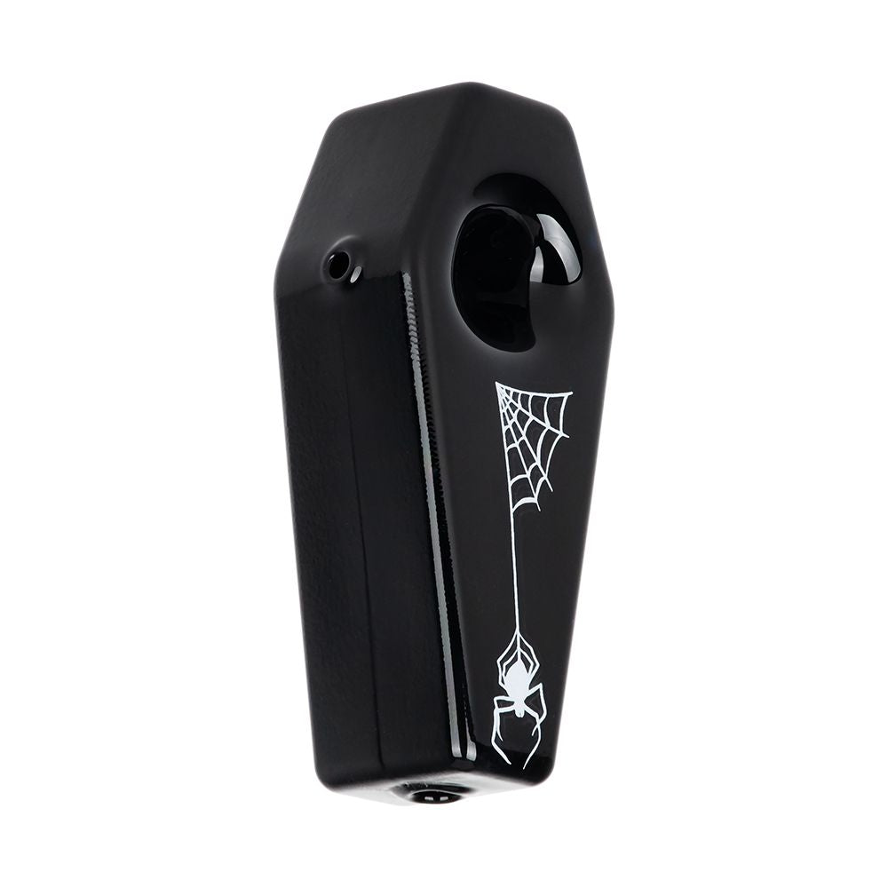 Skelly's Coffin Glass Hand Pipe - 3.75" - Discreet Smoker