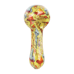 Pulsar Inside Print Glass Spoon Pipe | 4.75" - Discreet Smoker
