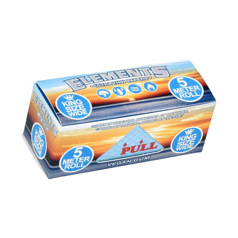 Elements Ultra Thin Papers - 5-Meter Roll / King Size Wide 12ct - Discreet Smoker