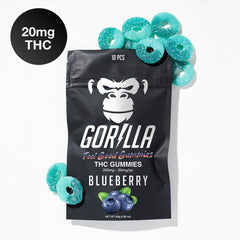 Gorilla THC Gummies - 20MG Delta 9 (10pc) - Discreet Smoker