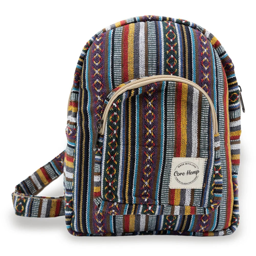 Core Hemp Mini Backpack - ॐ Boho - Discreet Smoker