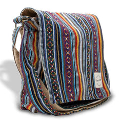 Core Hemp Boho Messenger Bag - Side View