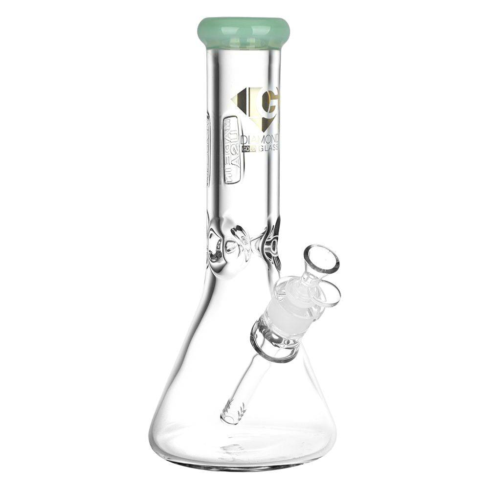 Diamond Glass American Made Beaker Bong - 11.75" / 14mm F - Discreet Smoker