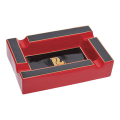 Lucienne Framed Rectangle Ceramic Cigar Ashtray | 9.25" x 6.5" - Discreet Smoker