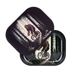 Pulsar Mini Rolling Tray & Lid Kit - Bigfoot Rides Again / 7"x5.5" - Discreet Smoker