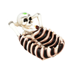 Smoking Skeleton Ashtray - 5.5"x3.5" - Discreet Smoker