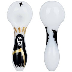 Grim Reaper Glass Hand Pipe - 4" - Discreet Smoker