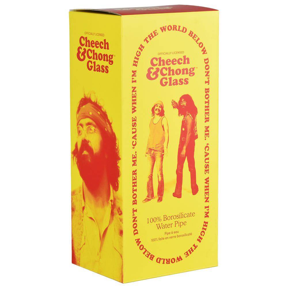 Cheech & Chong Glass Parked Beaker Bong - 15" / 14mm F - Discreet Smoker
