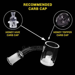 HONEY & MILK CORE REACTOR QUARTZ BANGER - 45° DEGREE | YL - Discreet Smoker