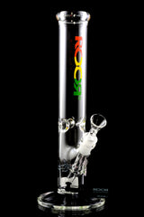 ROOR 14″ 50 mm Straight Tube Bong – Ice Pinch – 5 mm Thick - Discreet Smoker