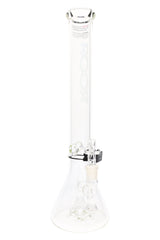 ROOR Tech 18" Stemless Beaker Bong with Showerhead Perc – Clear Glass GOG - Discreet Smoker