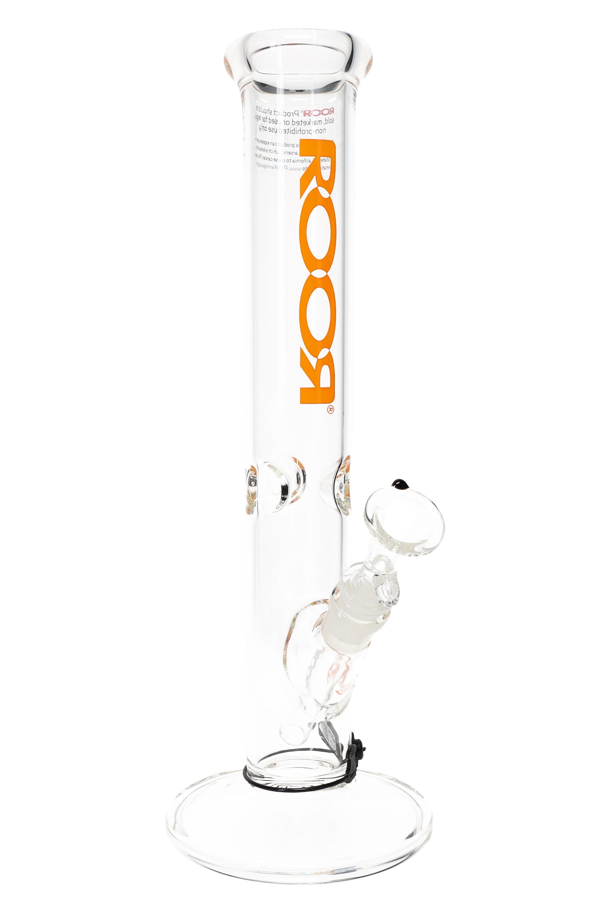 ROOR 14″ 50 mm Straight Tube Bong – Ice Pinch – 5 mm Thick - Discreet Smoker